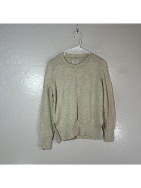 Isabel Marant Étoile Sweater Womens 38 Beige Cotton Wool Crewneck Pullover Knit